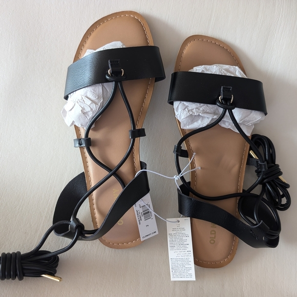 Old Navy Black Women's Sandals - Picture 1 of 5